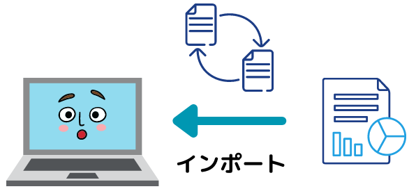 インポート説明イラスト